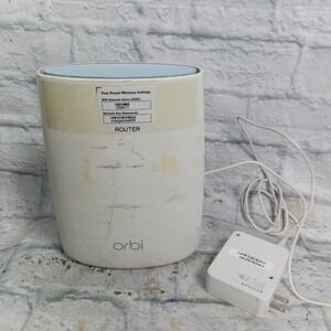 Netgear Orbi RBR50 AC3000 Tri-Band Mesh WiFi Router  Power Adapter White c2